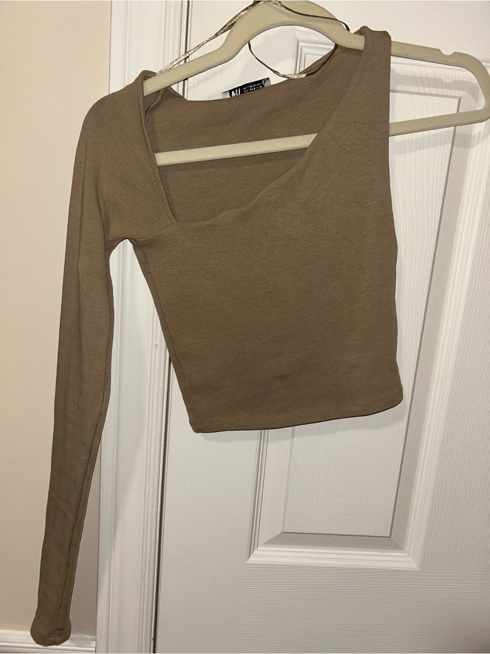 Zara Asymmetrical One Sleeve Crop Top